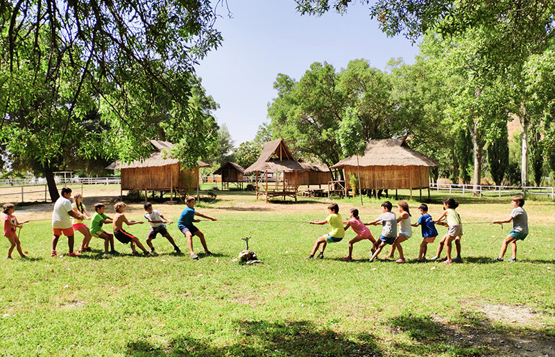 campamento con valores